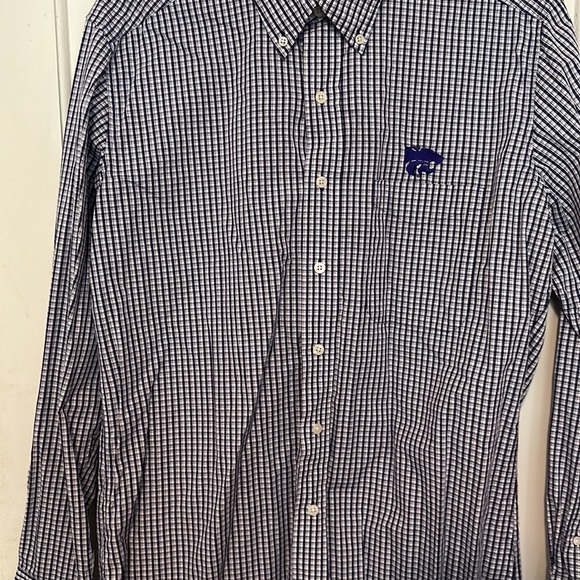 Kansas State Wildcats Antigua Structure Woven Button-Up Long Sleeve Shirt - Picture 4 of 4